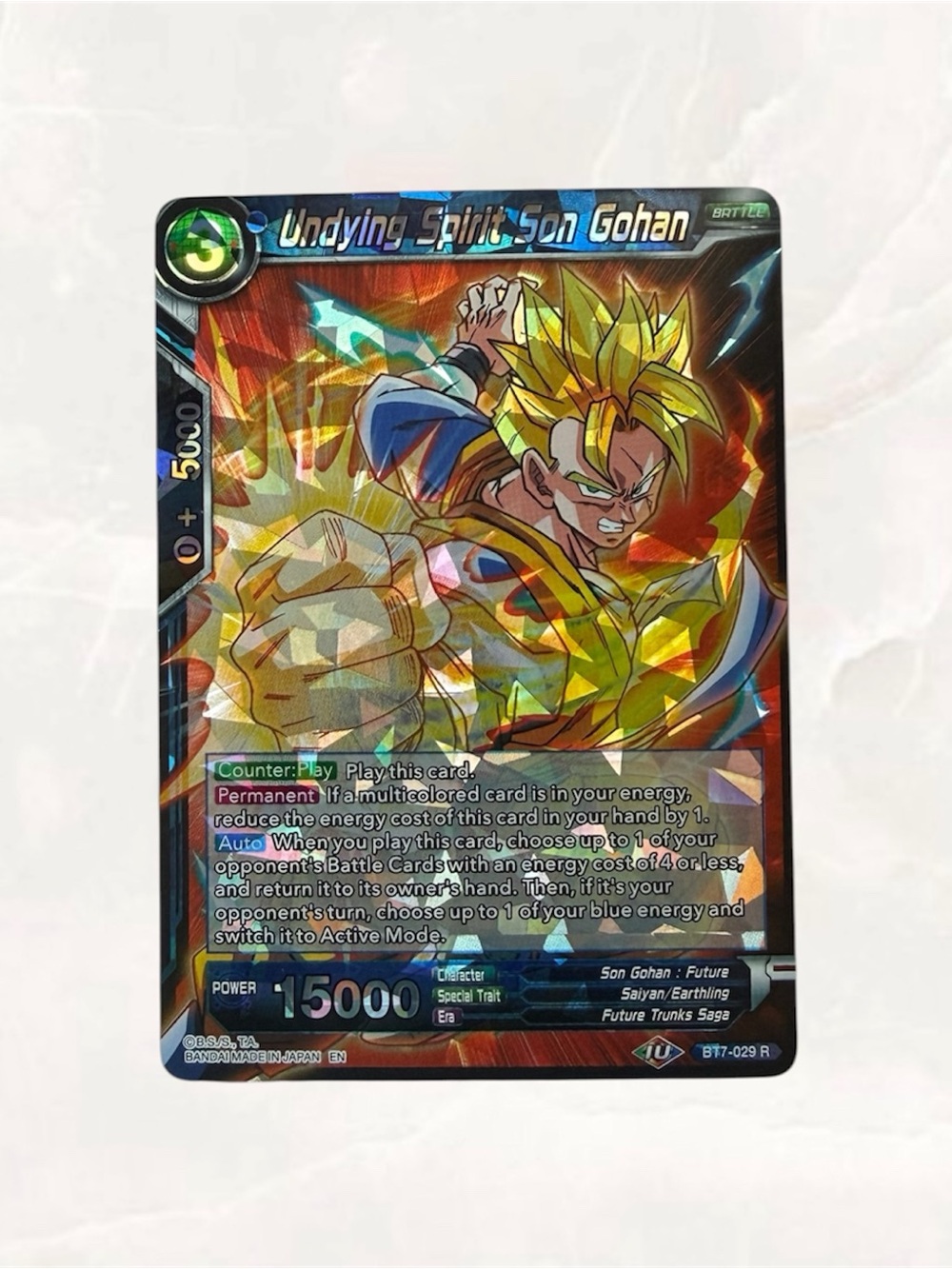 Undying Spirit Son Gohan BT7-029 Assault of the Saiyans Dragon Ball Super LP